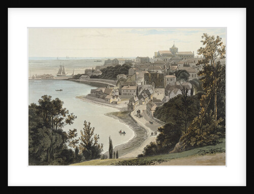 Engraving of Sussex: View of Rye by William Daniell