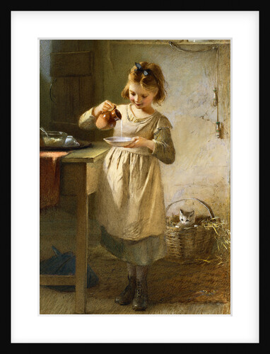 Girl with a Kitten by Emily Farmer
