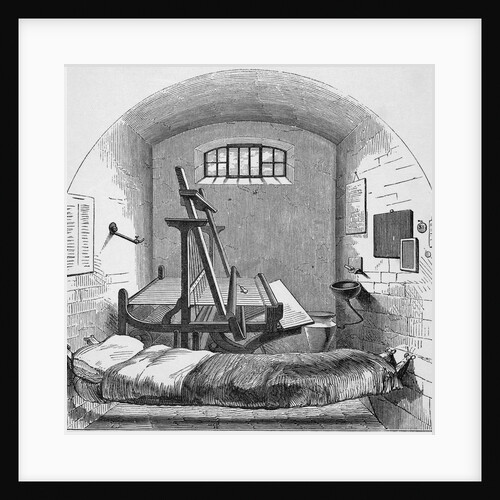 Engraving Depicting Separate Cell in Pentonville Prison by Anonymous