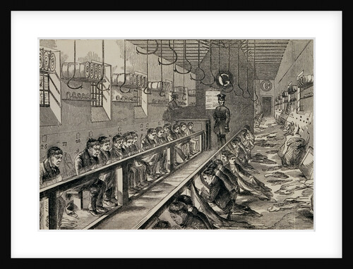 Engraving Depicting The Workshop Under the "Silent System" at Millbank Prison by Anonymous
