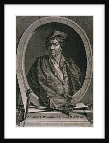 Engraving of Andrea Palladio by Bernard Picart