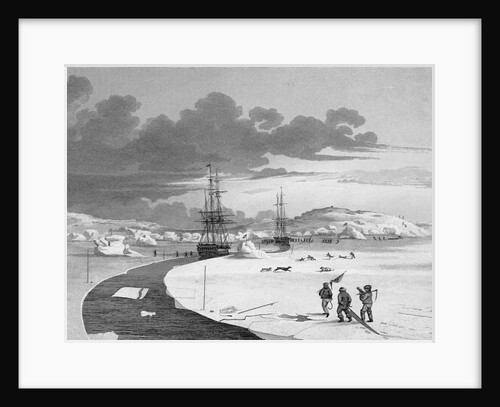 Cutting into Winter Island by Edward Finden