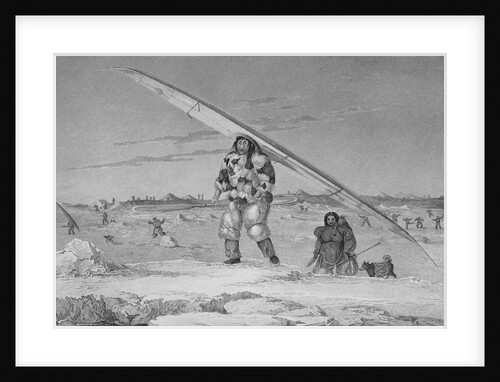 Illustration of an Inuit Family of Igloolik by Edward Finden