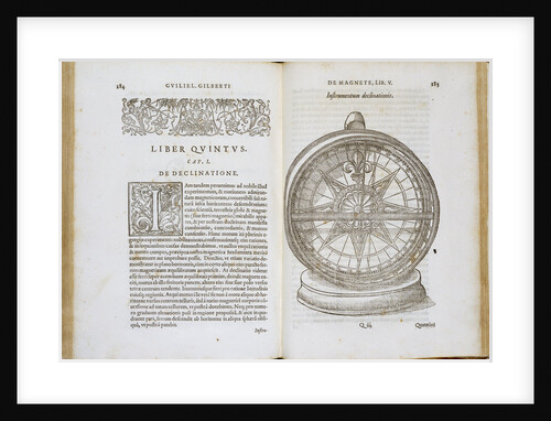 Book Illustration of a 16th Century Compass Needle by Anonymous