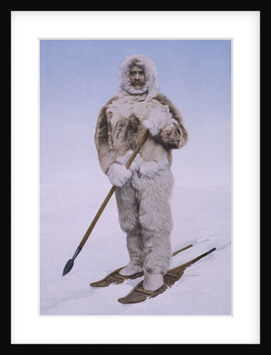 Portrait of Robert E. Peary in His Actual North Pole Costume by Anonymous