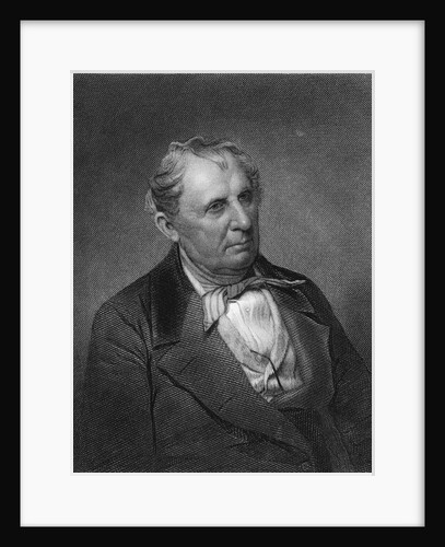 Portrait Engraving of James Fenimore Cooper by Anonymous