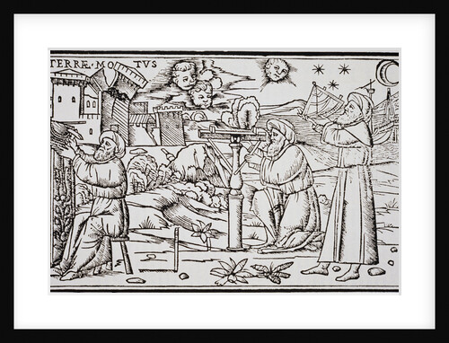 Print of Arabian Astrologers Examining the Sky from In Somnium Scipionis by Ambrosius Macrobius