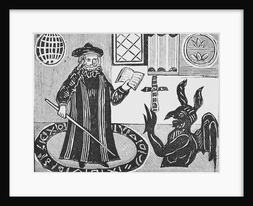 Faust Standing in a Magic Circle Giving Instruction on Devilry by Anonymous