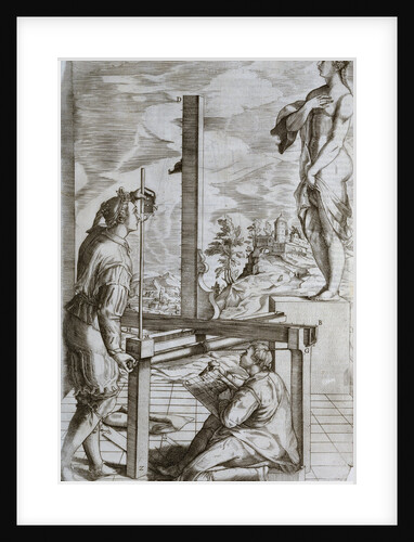 The Two Rules of Perspective Practice Engraving by Jacopo Barozzi da Vignola