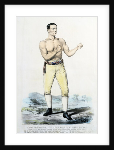 Tom Sayers, Champion of England Victorian Print by Anonymous