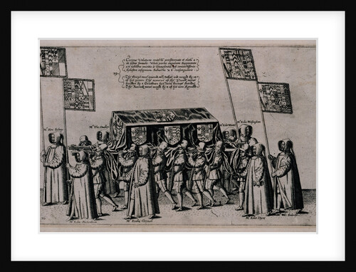 Funeral Cortege of Sir Philip Sidney by Theodor de Bry