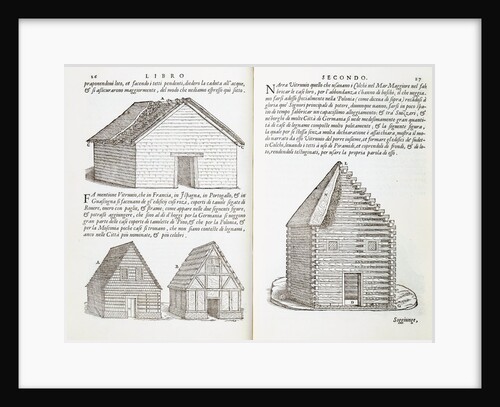 Illustration of House Types by Giovanni Antonio Rusconi