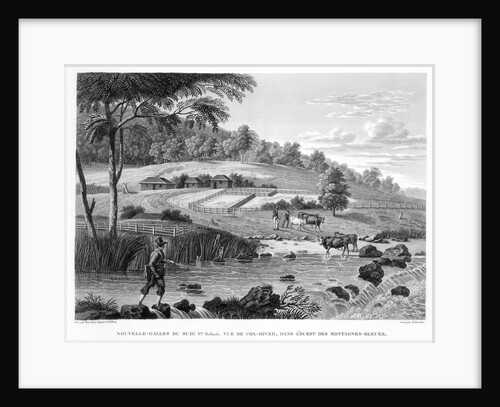 View of the Cox River, West of the Blue Mountains Book Illustration by Anonymous
