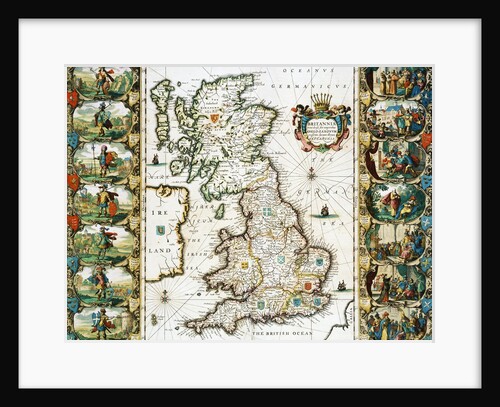 Map of Great Britain Surveyed by John Speed and Engraved by Jocodus Hondius by Anonymous