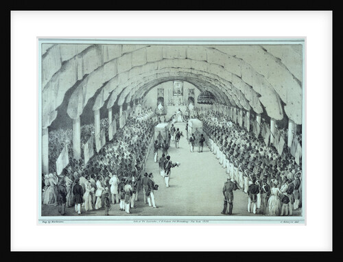 Lithograph of the Coronation of General Faustin Soulouque as Emperor of Haiti by Anonymous