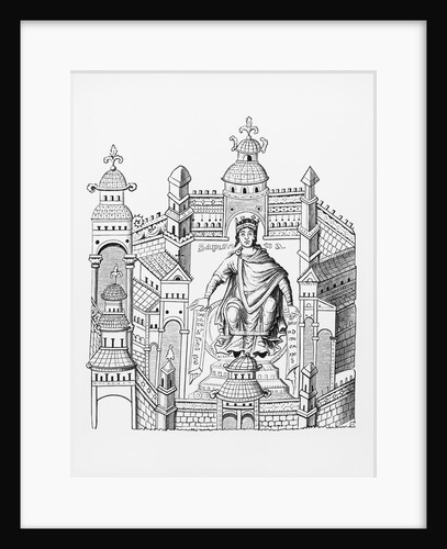 Illustration of a Carolingian King in His City by Count Horace de Vielcastel