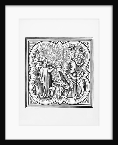 King Charlemagne's Coronation from the Chroniques de St Denis Manuscript by Anonymous