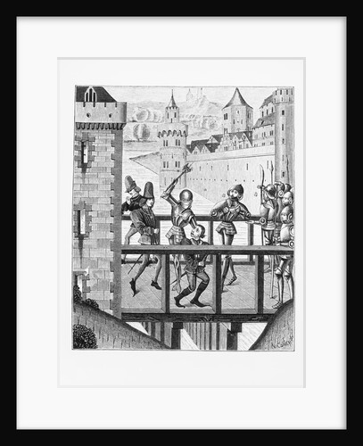 Illustration of the Assassination of Jean Sans Peur in Montreau, 1419 by Anonymous