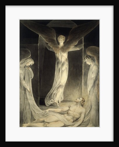 Angels Rolling away the Stone from the Sepulchre By William Blake by Anonymous