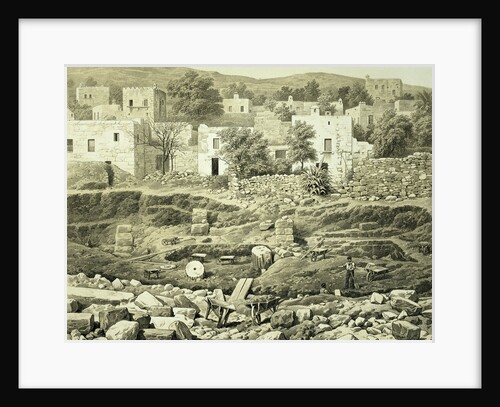 Lithograph of Excavations at the North Side of Quadrangle by Anonymous