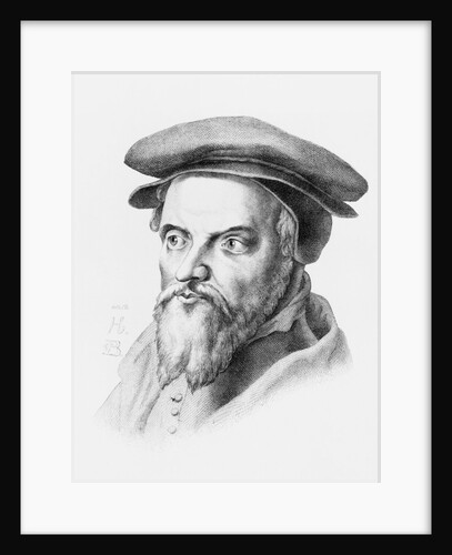 Engraved Portrait of Peter Martir Vermili by Anonymous