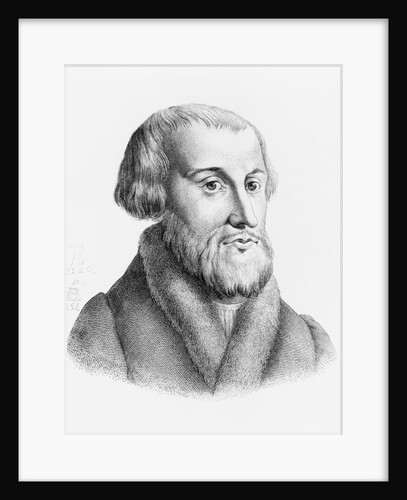 Engraved Portrait of Simon Grynaeus by Anonymous