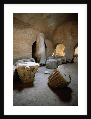 Ruins of Columns Under Amphitheater by Anonymous