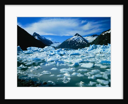 Icebergs in Portage Lake by Anonymous