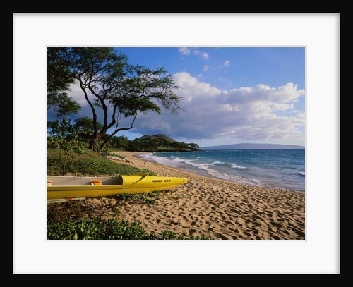Canoe on Wailea Beach by Anonymous