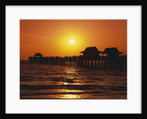 Sun Setting Above Naples Pier by Anonymous