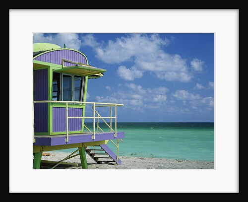 Lifeguard Tower Along South Beach by Anonymous