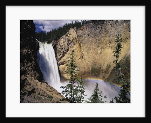 Rainbow at Lower Yellowstone Falls by Anonymous