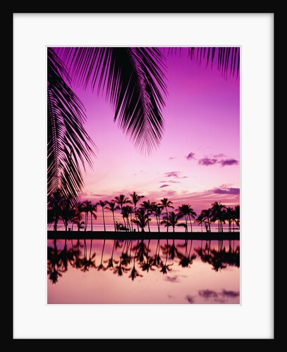 Sunset at Anaehoomalu Bay by Anonymous