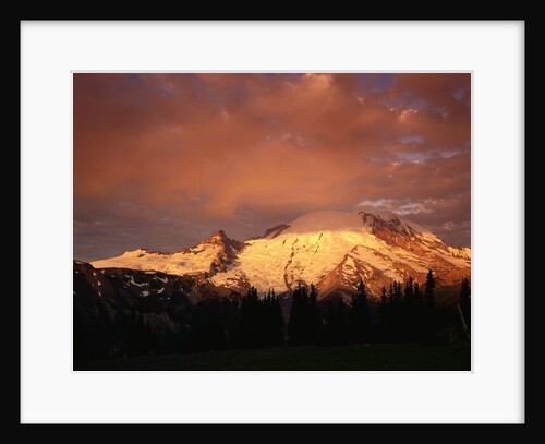 Sunrise on Mount Rainier by Anonymous