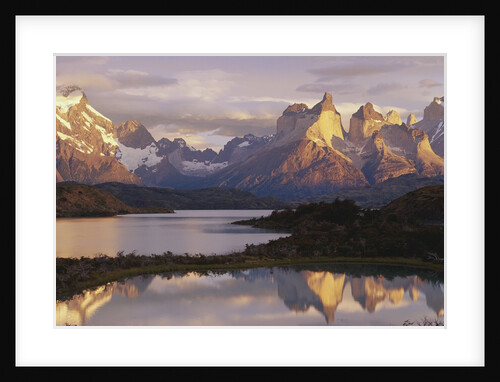Cuernos del Paine and Lake Pehoe at Sunrise by Anonymous