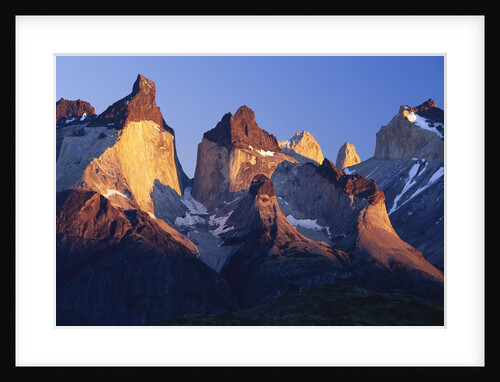 Morning Sunlight Hitting Cuernos del Paine by Anonymous