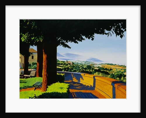 View of the Italian Countryside from a Park Path by Anne Belov