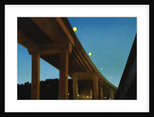 West Seattle Bridge, Night by Mary Iverson