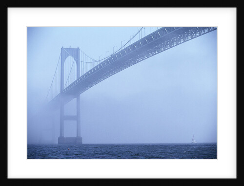 Newport Bridge in Fog by Anonymous