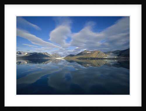 Arctic Skyline Reflecting in Water by Anonymous