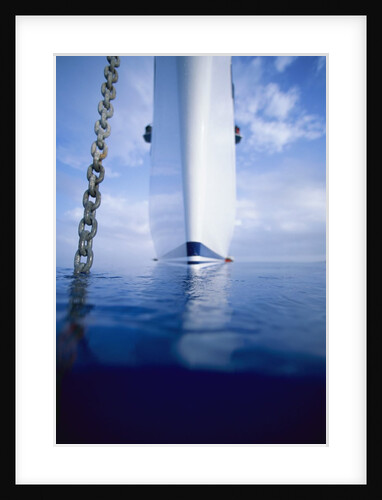 Large Boat Anchored Off Cuba by Anonymous
