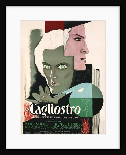 Swedish Poster for Film Cagliostro by Anonymous