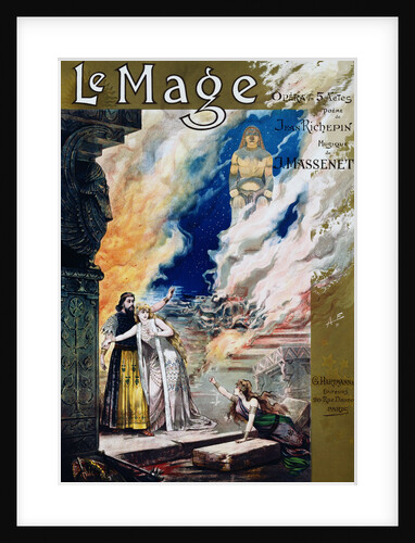Pre-Raphaelite Poster for Jules Massenet's Opera Le Mage by Anonymous