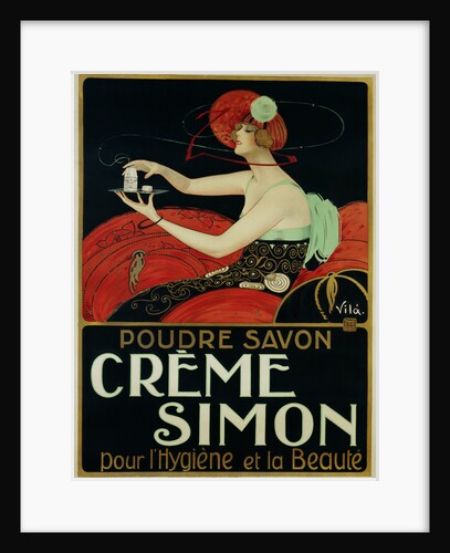 Creme Simon Poster by Vila