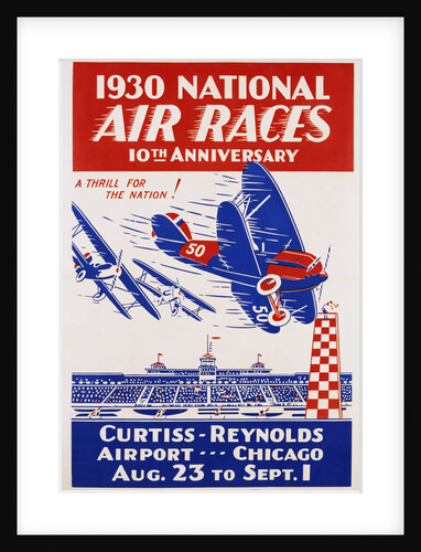 1930 National Air Races Poster by Anonymous