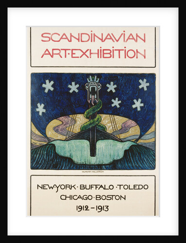 Scandinavian Art Exhibition: 1912-1913 Poster by Gunnar August Hallstrom