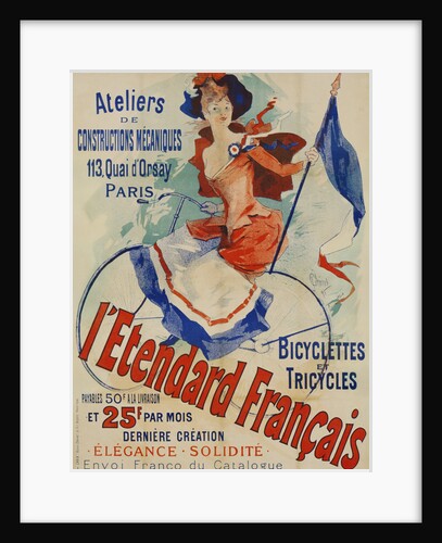 L'Etendard Francais Poster bu Jules Cheret by Anonymous