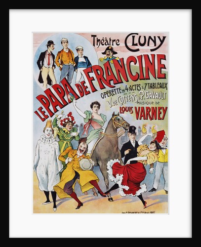 Le Papa de Francine Poster by Anonymous