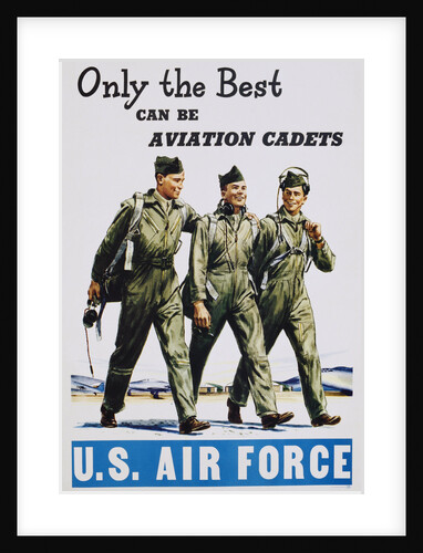 Only the Best Can Be Aviation Cadets Recruitment Poster by Anonymous