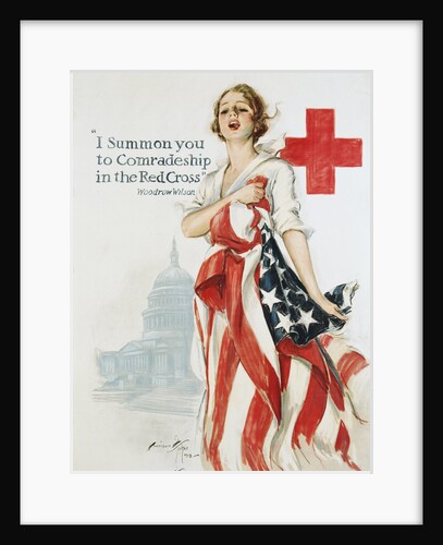 I Summon You to Comradeship in the Red Cross Poster by Harrison Fisher